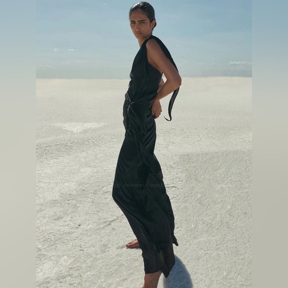 NWT Revolve x Baobab Marea Jumpsuit in Noche Black - Picture 2 of 2